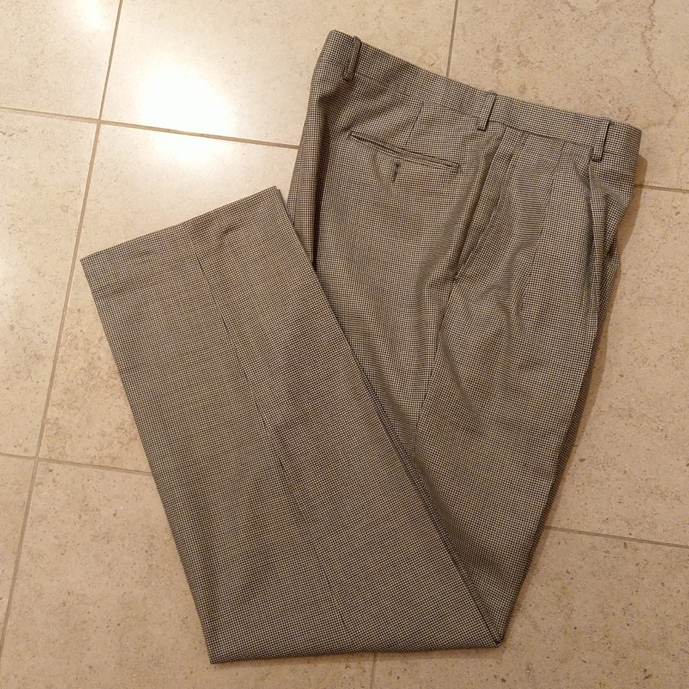 Chiavari Dog Tooth Pants Made In Italy 38x36